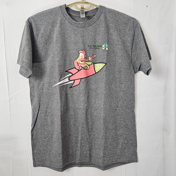 Gildan Other - Rio Grande Mexican Restaurant On the Rocks Adult T Shirt Size Large Gray Rocket